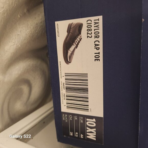 Rockport Men's "Taylor Cap Toe" Black Oxfords. NIB. Size 10 XW - Picture 6 of 14